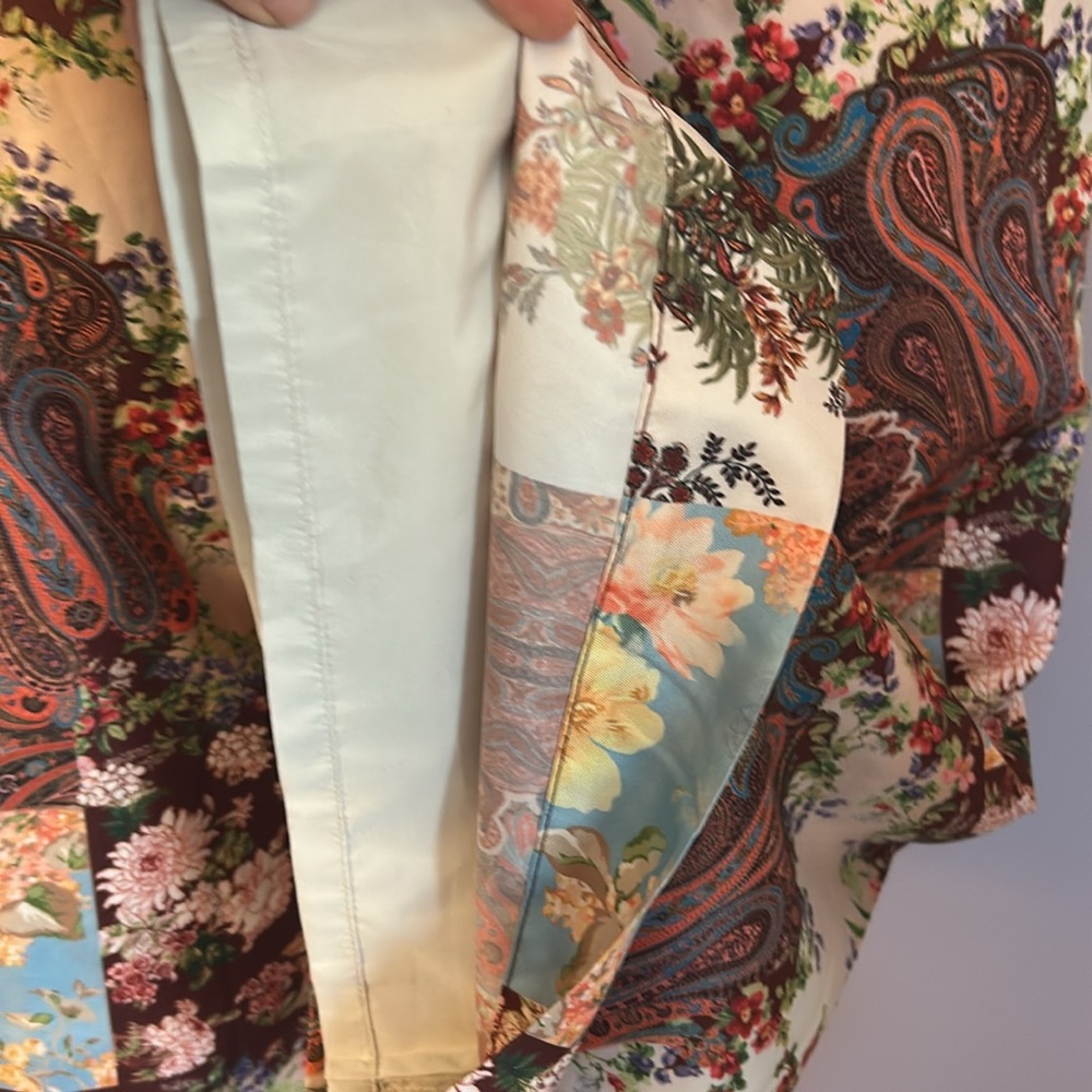 Boston Proper Patchwork Mixed Prints Floralpaisle… - image 8